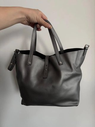 Bolso Piel Gloria Ortiz Gris