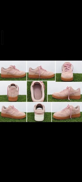 Zapatillas Nike Air Force 1 Rosas Goma