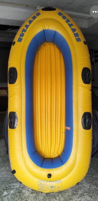 Barca hinchable SEVYLOR amarilla y azul