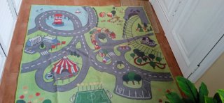 Alfombra infantil de tela para juegos