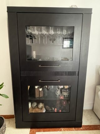 Vitrina madera maciza wengue