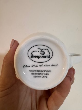Taza Sheep World con ilustración