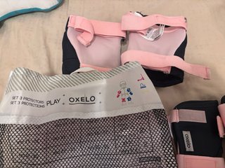 Set 3 protecciones Oxelo patinaje niña talla XS