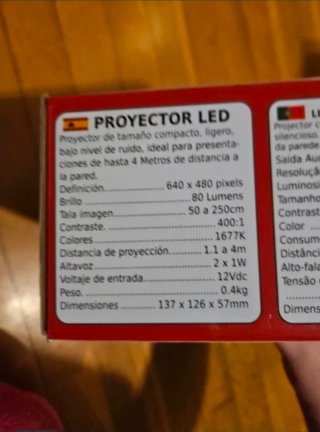 Proyector LED LTC AUDIO VP60 Blanco