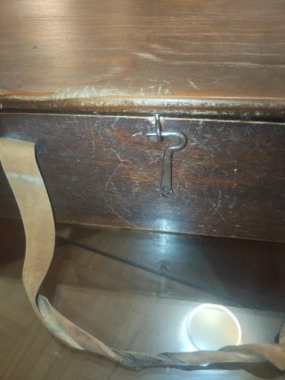Antigua Escribanía de Madera Portátil