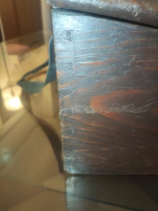 Antigua Escribanía de Madera Portátil