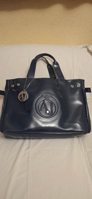 Bolso Armani Jeans Azul Charol