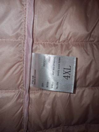 Chaleco plumífero ligero rosa