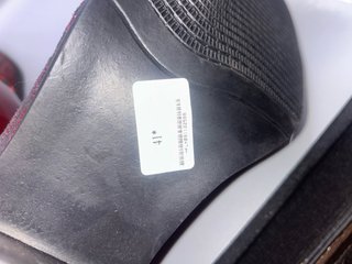 Zapatos Oxford Burdeos Charol Tacón Retro