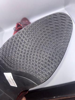 Zapatos Oxford Burdeos Charol Tacón Retro