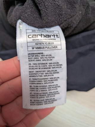 Sudadera Canguro Carhartt Azul Marino