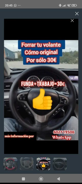 Forro de volante original
