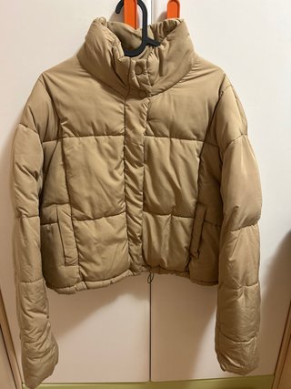 Anorak beige acolchado