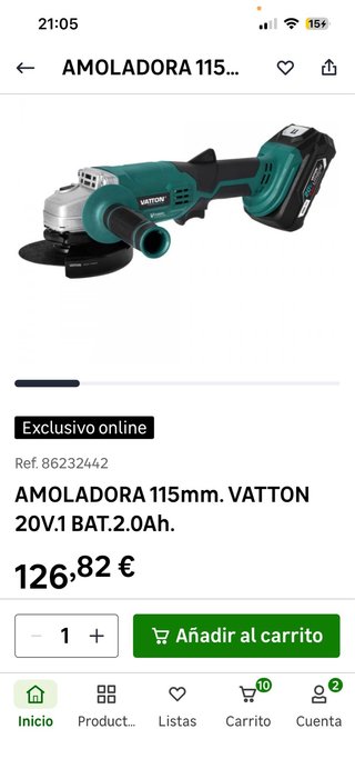 Amoladora Radial Vatton 20V 115mm