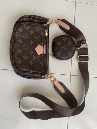 Bolso Marrón y Beige