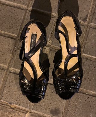 Zapatos de Tacón Negros Talla 37