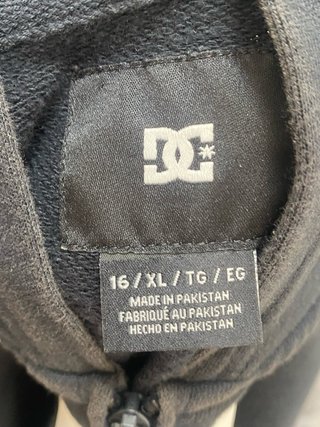 Sudadera con cremallera DC negra