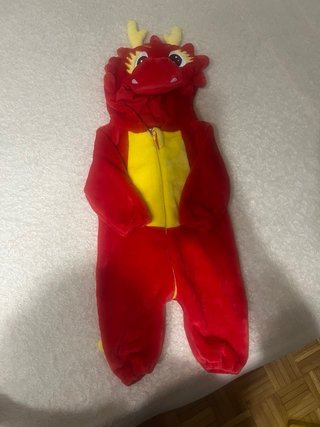 Disfraz Bebé Dragón Rojo 3-6 Meses