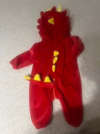 Disfraz Bebé Dragón Rojo 3-6 Meses