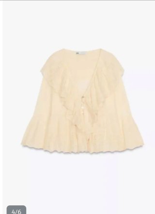 Blusa Zara con Volantes