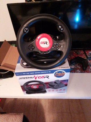 Volante Jinshu V GTR para PS4, PS3, Xbox, PC,