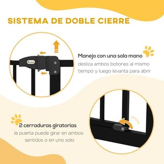 Barrera Perros Ajustable 76-104cm 2 Extensiones