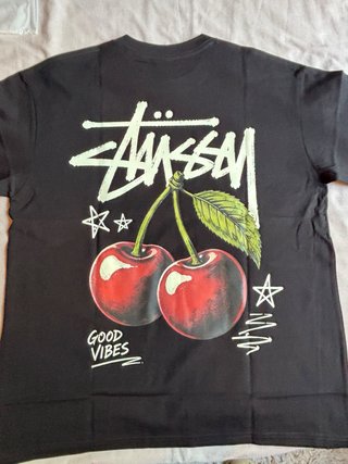 Camiseta Stüssy Cherry Negra