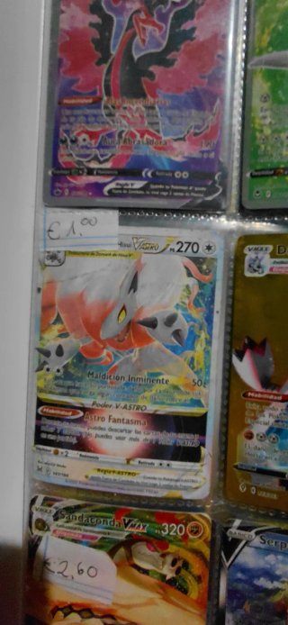 Carta Pokémon Serperior V. El precio en foto