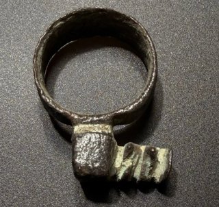 Anillo-Llave Romano · Bronce · Antigua Roma