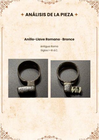 Anillo-Llave Romano · Bronce · Antigua Roma