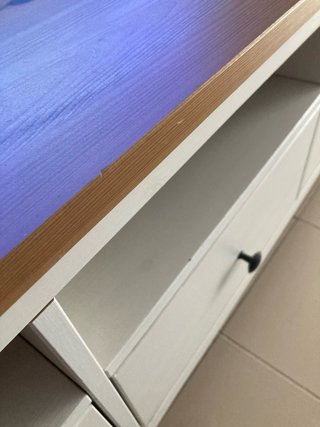 Mueble TV IKEA HEMNES Blanco y Madera