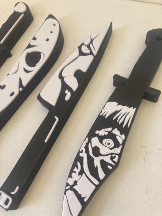 4 Decorações de Halloween Personagens de Terror