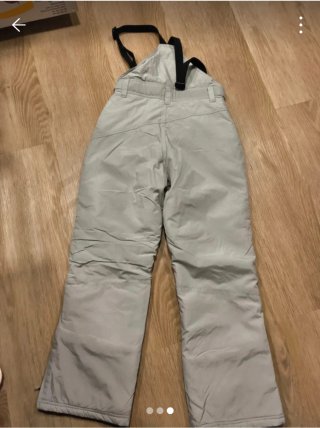 Pantalón de Esquí Gris con Tirantes