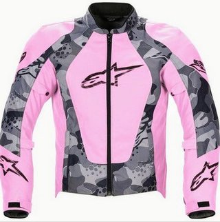 Chaqueta Moto Alpinestars Rosa Camuflaje XS