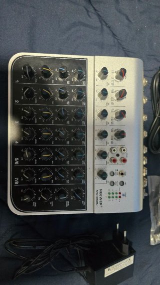 Mixer Neewer NW-04AU 8 Canali con Microfoni