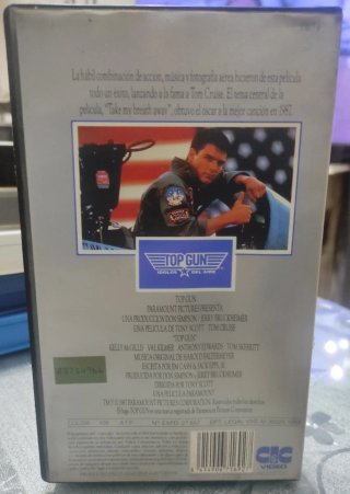 VHS Top Gun: Ídolos del Aire