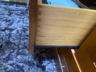 Cama de Madera Maciza con Cajones
