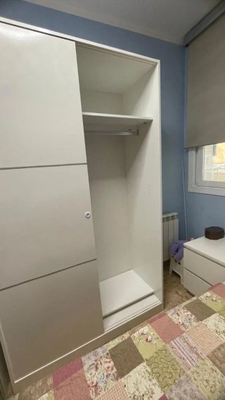 Armario Blanco 2 Puertas Correderas 200x120x50