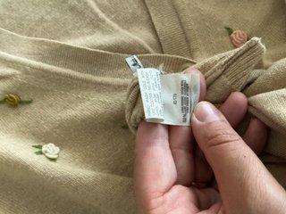 Cardigan Persona S calibrata, corrisponde a 46/48
