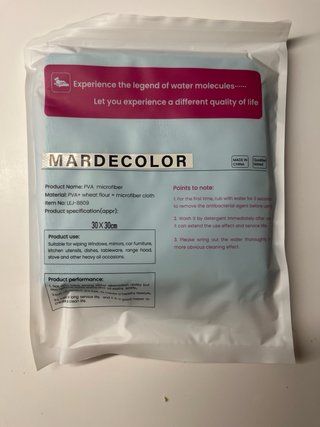 Paño de limpieza de microfibra PVA