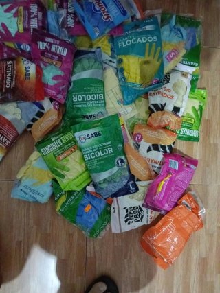 Guantes limpieza más de 200 pares