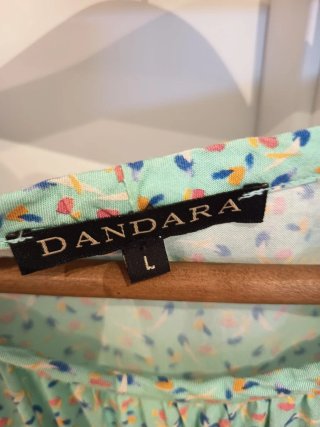 Vestido DANDARA verde estampado talla L