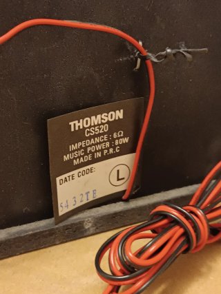 Altavoces Thomson CS 520 suenan perfectamente