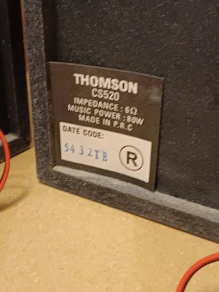 Altavoces Thomson CS 520 suenan perfectamente
