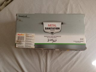 Camión de basura funcional juguete metálico