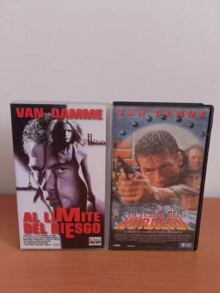 2 Películas VHS Van Damme: Al Límite del Riesgo +