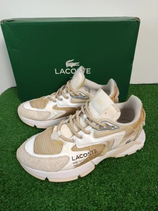 Zapatillas Lacoste Beige y Blanco Talla 43