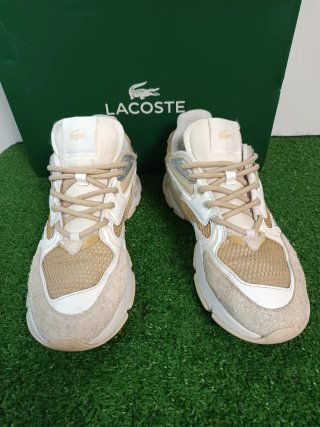 Zapatillas Lacoste Beige y Blanco Talla 43