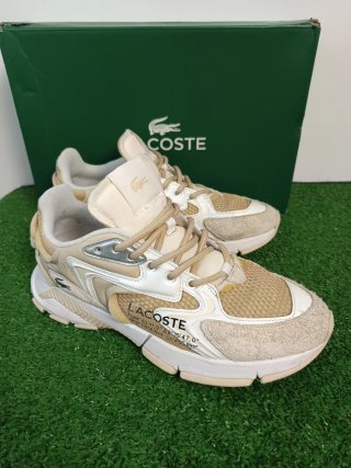 Zapatillas Lacoste Beige y Blanco Talla 43