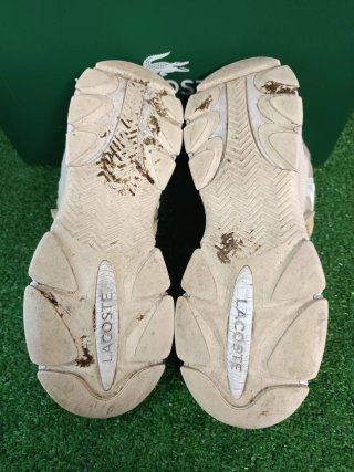 Zapatillas Lacoste Beige y Blanco Talla 43